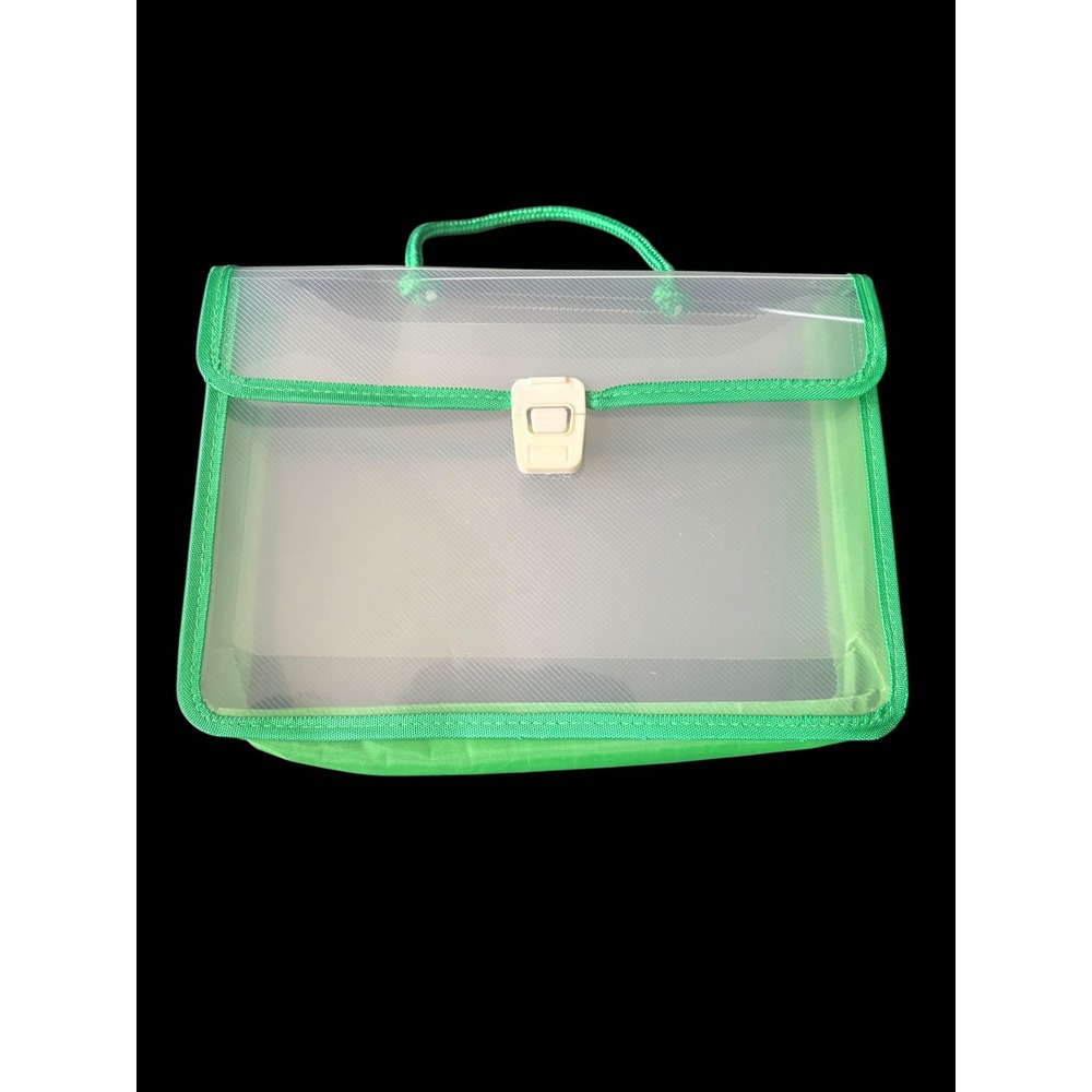 Expanding Document File Organizer Case Handle 2 Compartments 12 Inch